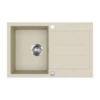 SPÜLBECKEN Kapstadt Beige 78 x 50 cm - Beige, Keramik (78/20/50cm) - Bergstroem