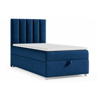 BOXBETT mit Bettkasten Trinity K10-SINGLE Bonellfederkern inkl. Topper - Blau, Holz/Holzwerkstoff (90/200cm) - Best For Home