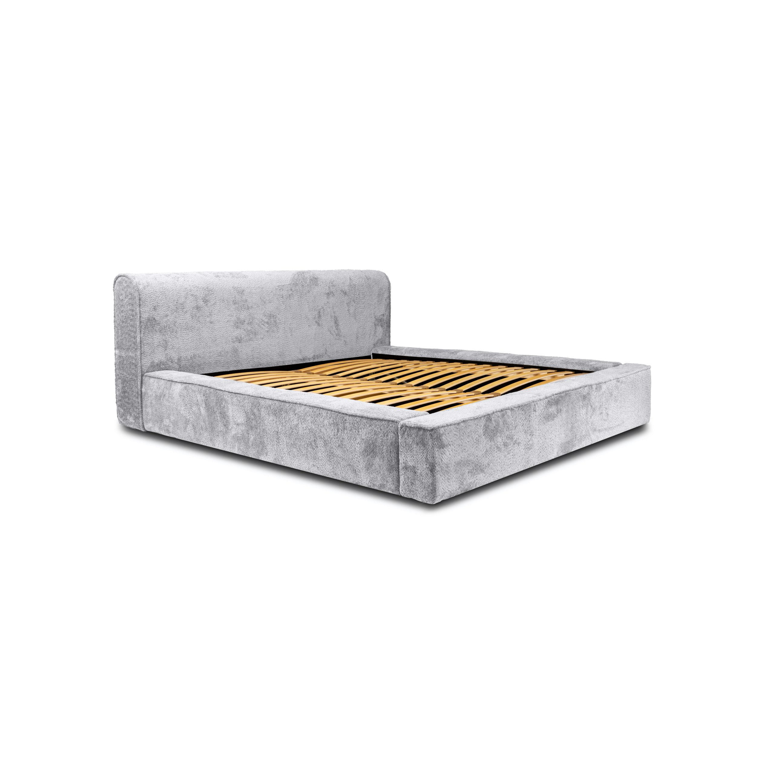 POLSTERBETT aus Polstermaterial Pedrosa 160x200 cm, Hellgrau - Hellgrau, Textil (160/200cm) - Fedve