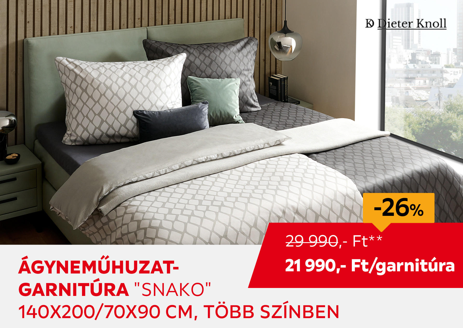 ÁGYNEMŰHUZAT-GARNITÚRA "SNAKO" 140X200/70X90 CM Kiemelt termék 29990 Ft.- helyett 21990 Ft.-