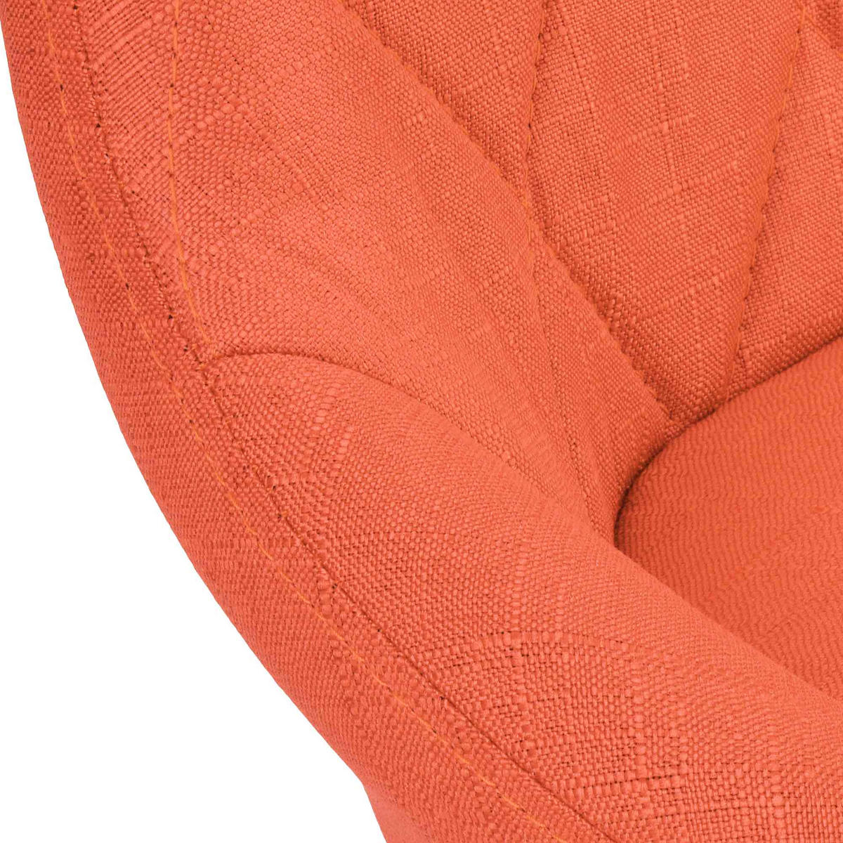 BARHOCKER Stoff orange - Schwarz/Orange, Textil/Metall (46/83/49cm) - CLP