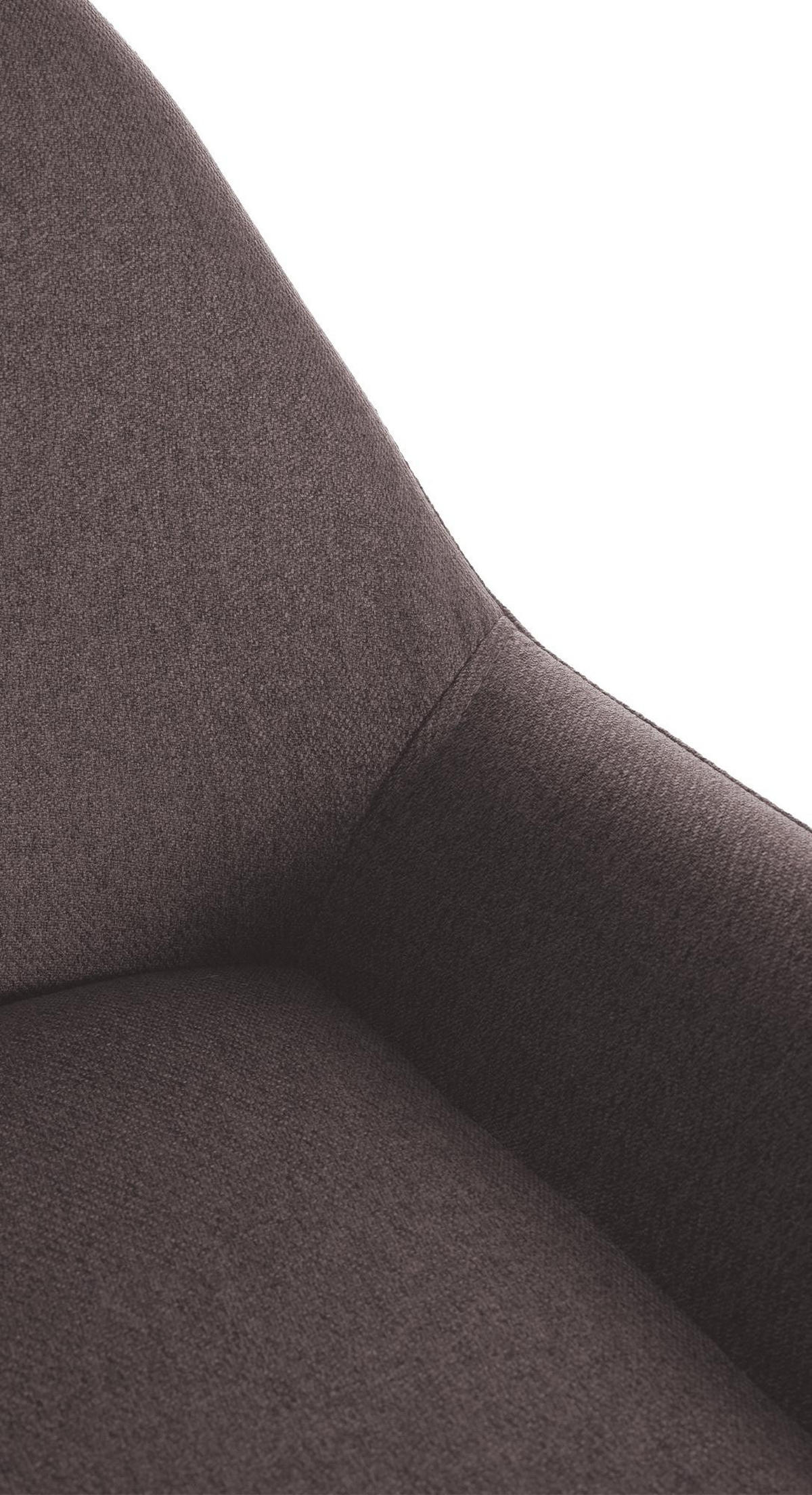 BARHOCKER Stoff braun - Goldfarben/Braun, Textil/Metall (51/89/52cm) - CLP