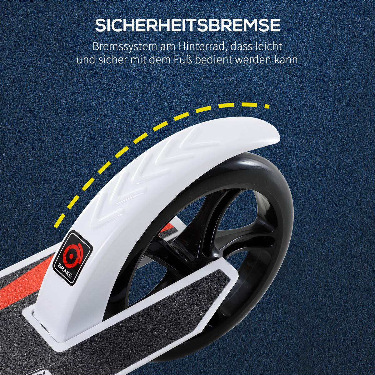 KINDERSCOOTER, Aluminium, Weiß, L92,5 x B37,5 x H82-97 cm - Weiß, Metall (92.5/37.5/97cm) - HOMCOM