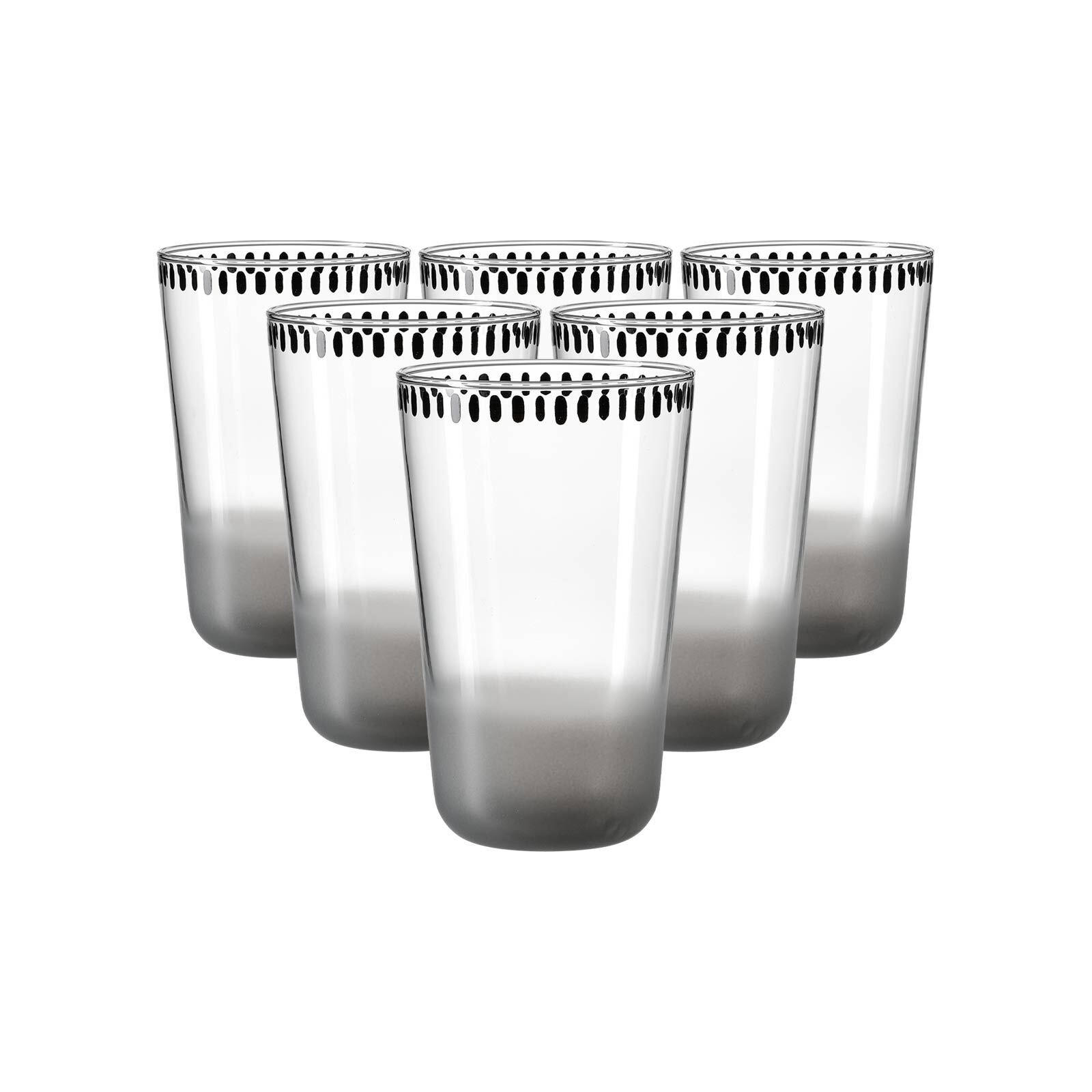 TRINKGLÄSER Natura Grau 400 ml 6er Set - Grau, Glas (0.4L) - Ritzenhoff Breker