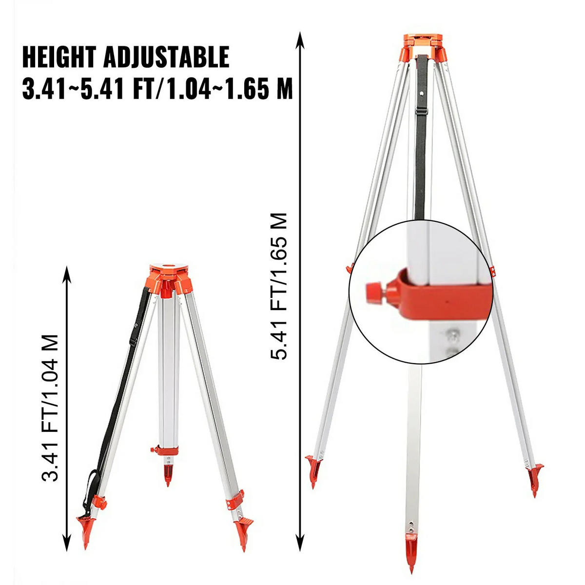 LASERSTATIV 1,65m Aluminium Schwarz Stab-Set 5m - Weiß, Metall (10/10/500cm) - Kaket
