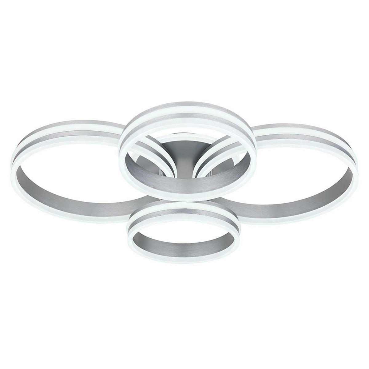 LED DECKENLEUCHTE Rubio Grau - Grau, Metall (85/65/14cm) - Globo Lighting