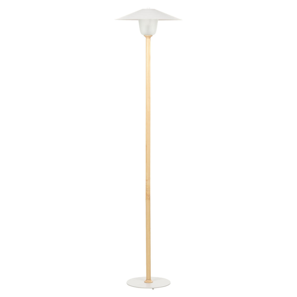 STEHLAMPE Moppy 25/25/153 cm - Hellbraun, Holz (25/25/153cm) - Beliani
