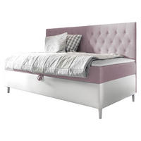 BOXBETT Filip Junior 2 - H3 - Weiß/Rosa, Holz (100/200cm) - MIRJAN24