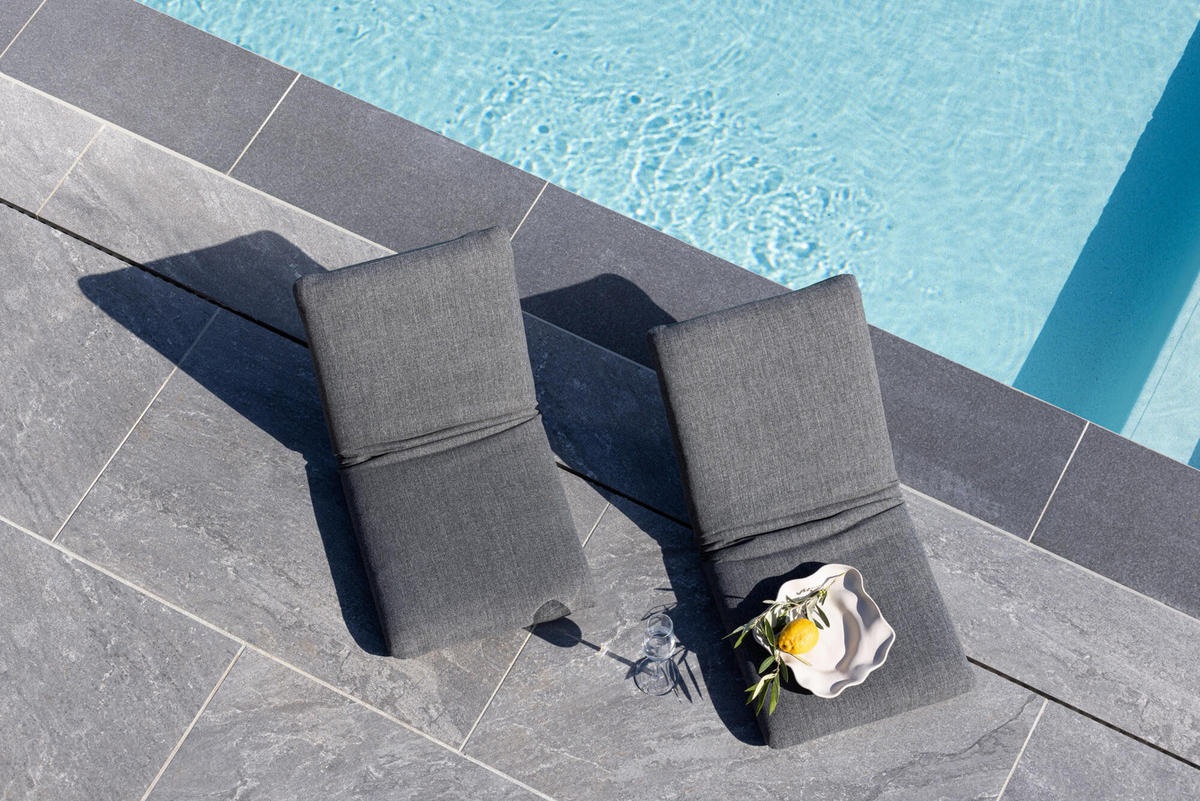 SONNENLIEGE TROND Grau 40x80x5 cm - Grau, Textil (40/5/80cm) - FURNLUX