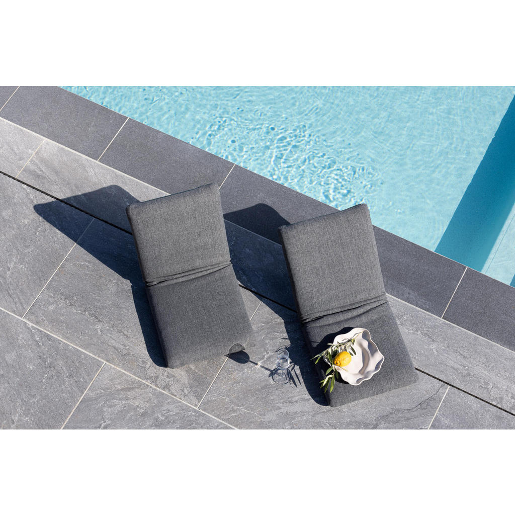 Thumbnail - Furnlux Sonnenliege, Grau, Textil, 40x5x80 cm, Gartenmöbel, Gartenliegen