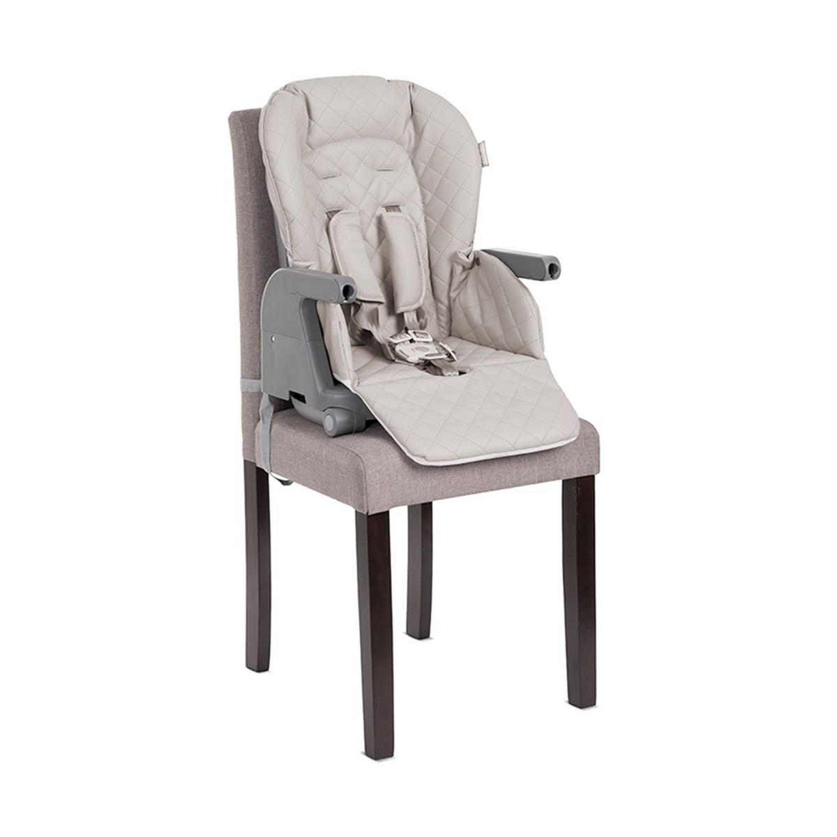 HOCHSTUHL Chef 3 in 1 beige klappbar Kinderstuhl Booster-Sitz Fußstütze - Beige, Kunststoff (53/109/84cm) - Lorelli