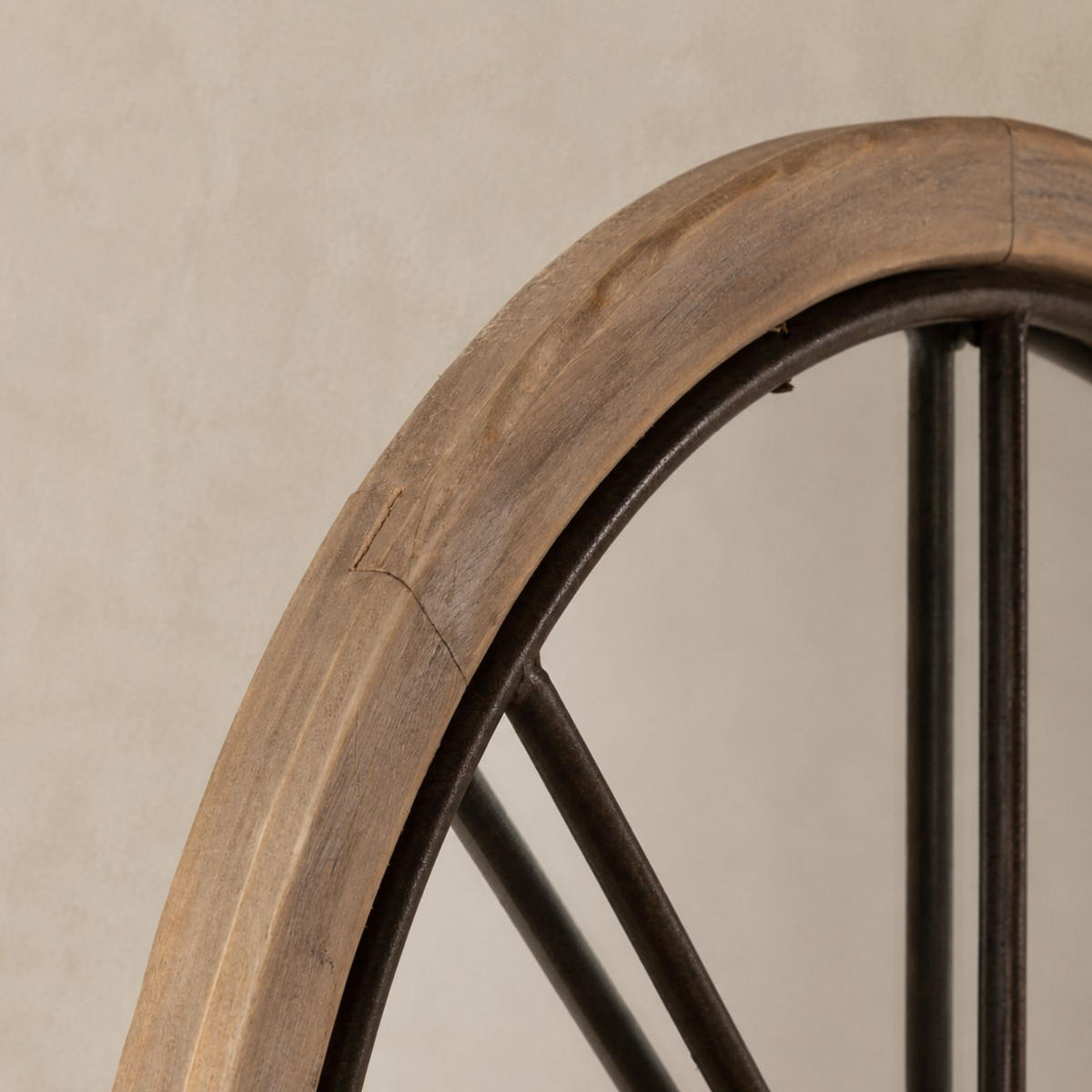 WANDSPIEGEL dekorativ 60/2/106,5 cm - Beige, Holzwerkstoff (2/106.5/60cm) - Atmosphera Createur d´interieur