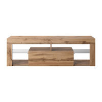 TV-LOWBOARD Bianko Lancelot Eiche mit LED, 140 cm - Eichefarben, Holzwerkstoff (140/50.5/35cm) - Selsey
