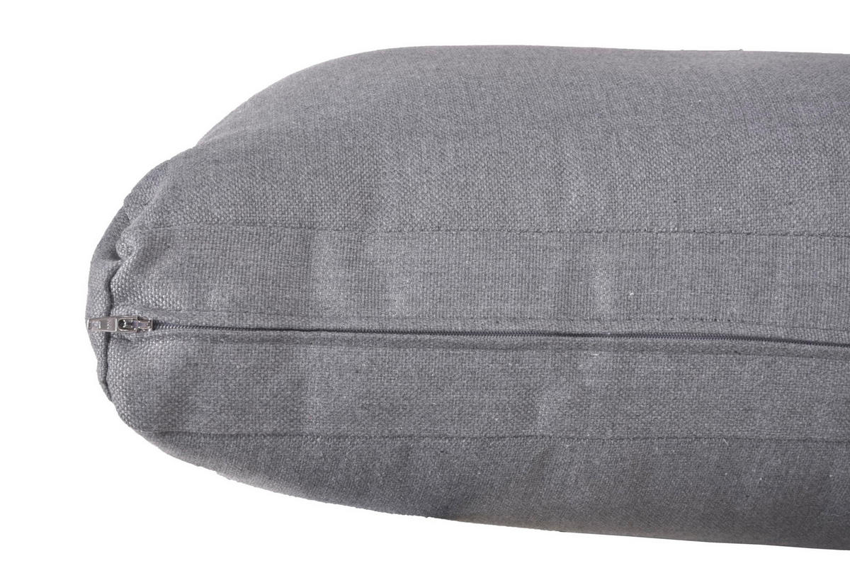 GARTENLOUNGESET Cedric 4-teilig Gartenmöbel - Grau, Kunststoff - DELUKE