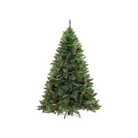 WEIHNACHTSBAUM Kunststoff Grün 139x139h210 cm - Grün, Kunststoff (210cm) - DMORA