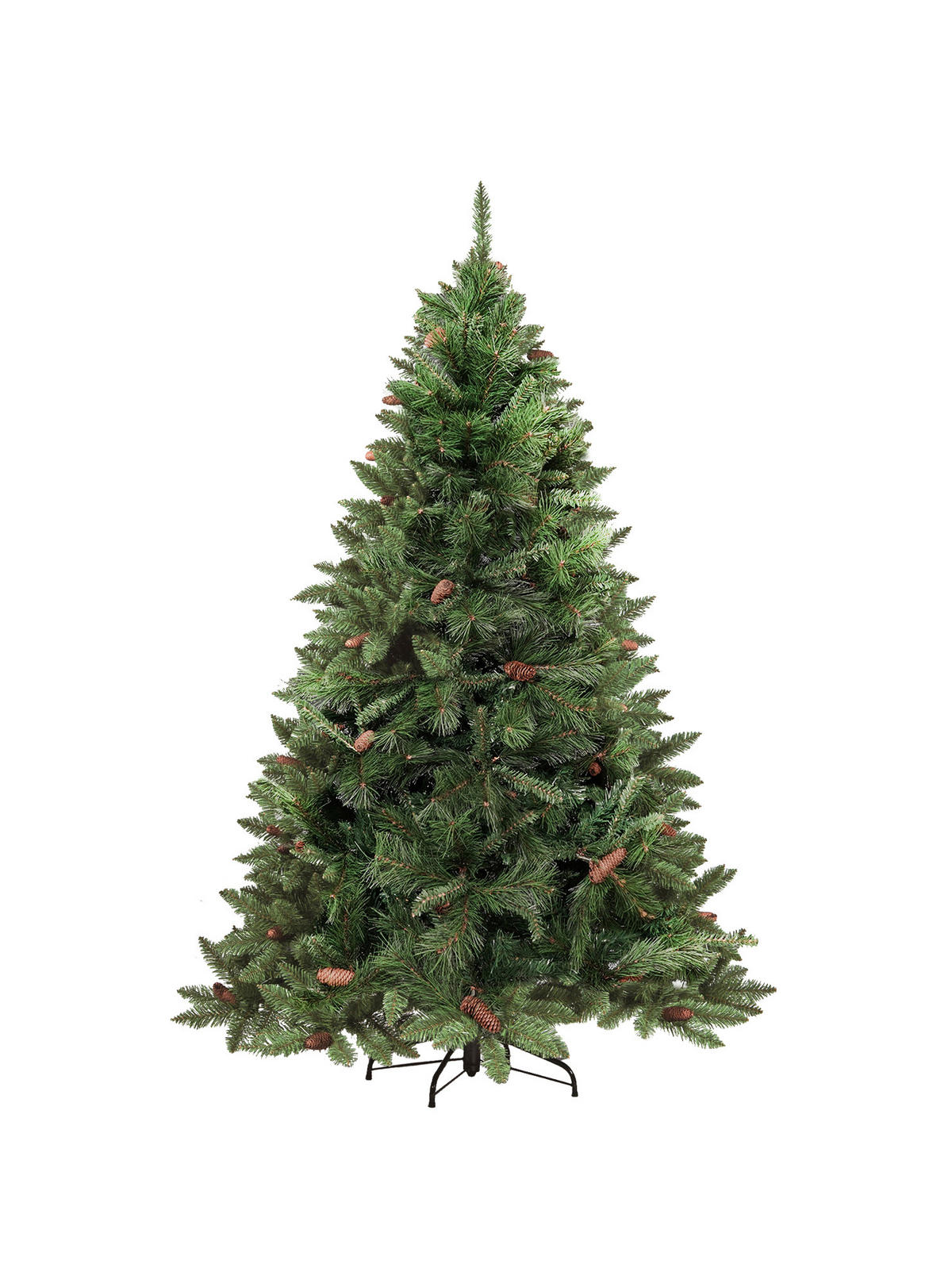 WEIHNACHTSBAUM Kunststoff Grün 139x139h210 cm - Grün, Kunststoff (210cm) - DMORA