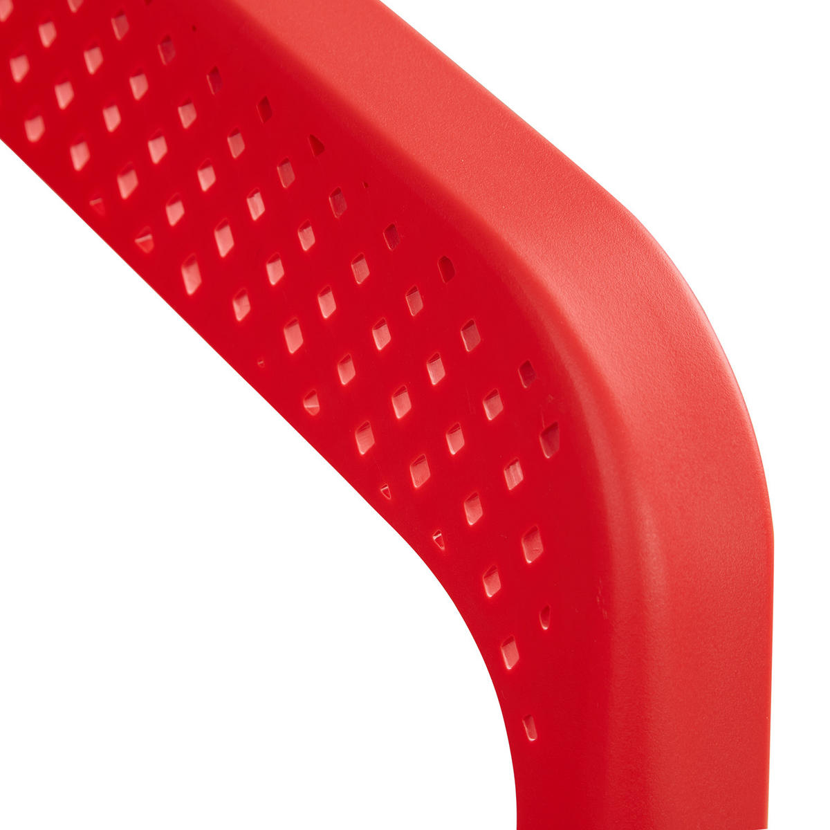GARTENSTUHL 4er-Set Kunststoff Rot mit Armlehnen - Rot, Kunststoff (220/75/54cm) - Homestyle4u