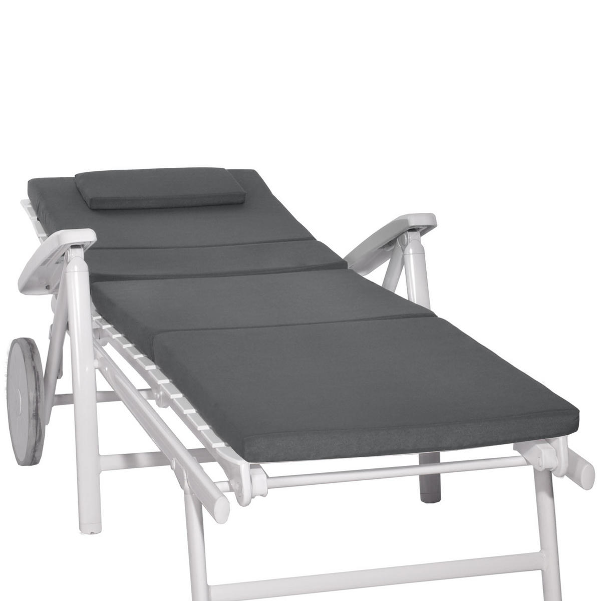 ROLLLIEGENAUFLAGE Loft RL 200/60/5 cm Graphitgrau - Grau, Textil (60/5/200cm) - Beautissu 