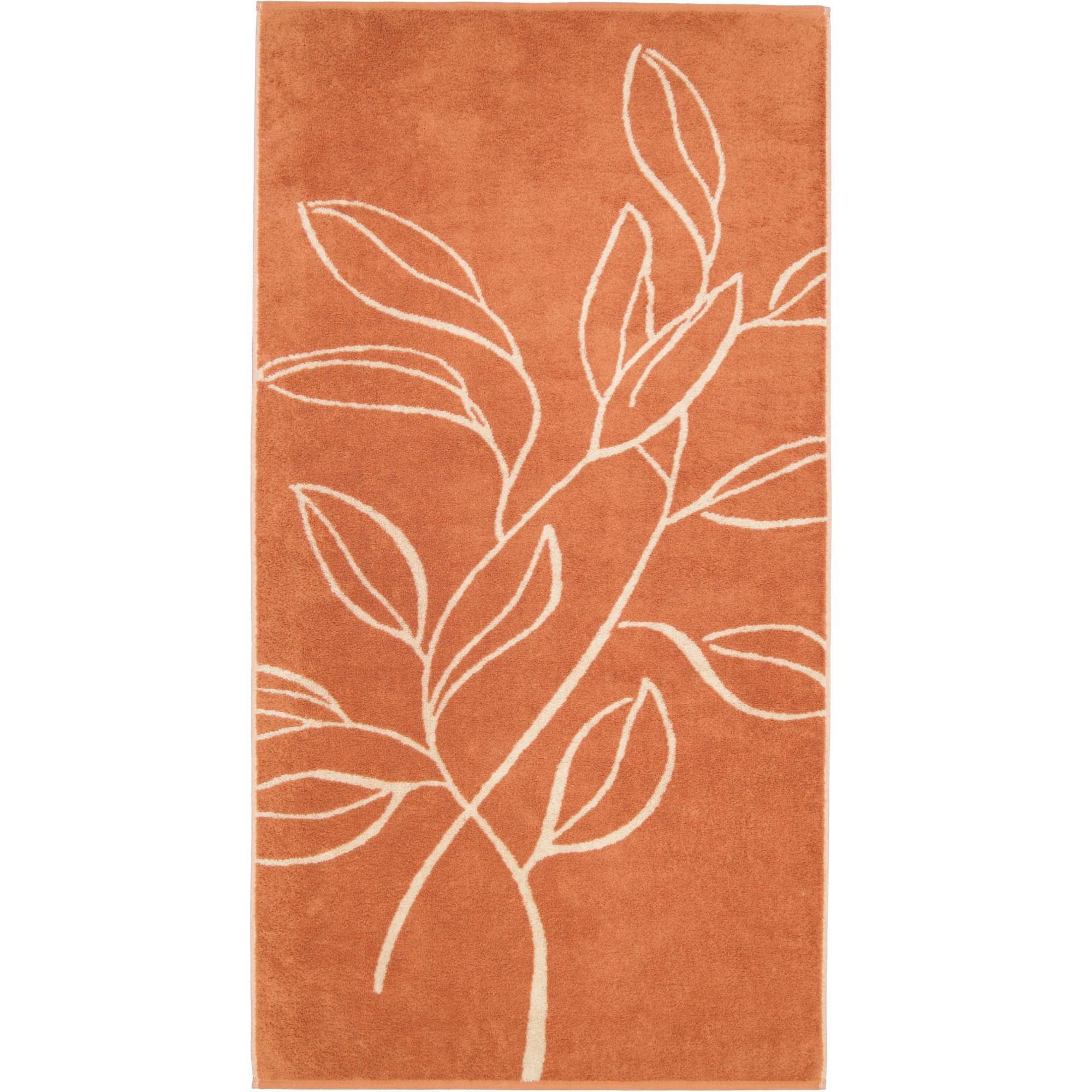HANDTÜCHER ATELIER FLORAL 6239 KUPFER - 33 - Orange, Textil (70/140cm) - Cawoe
