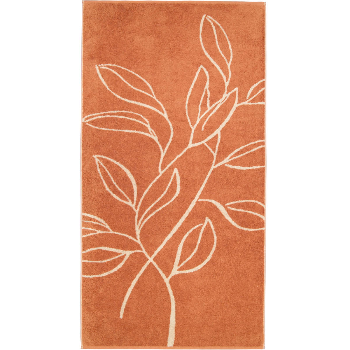 HANDTÜCHER ATELIER FLORAL 6239 KUPFER - 33 - Orange, Textil (70/140cm) - Cawoe