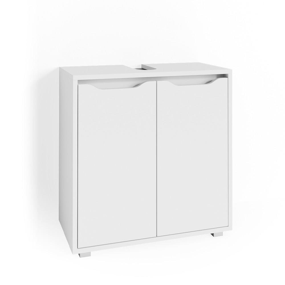WASCHBECKENUNTERSCHRANK Ruben Weiß 60 x 62.5 cm - Weiß, Holzwerkstoff (60/62.5/30cm) - Vicco