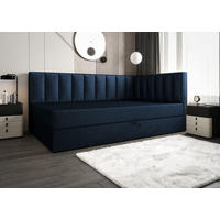 BOXBETT Adelle rechts oder links Dunkelgrau 90x210 cm Rechts - Dunkelgrau, Textil (90/210cm) - B&B Home