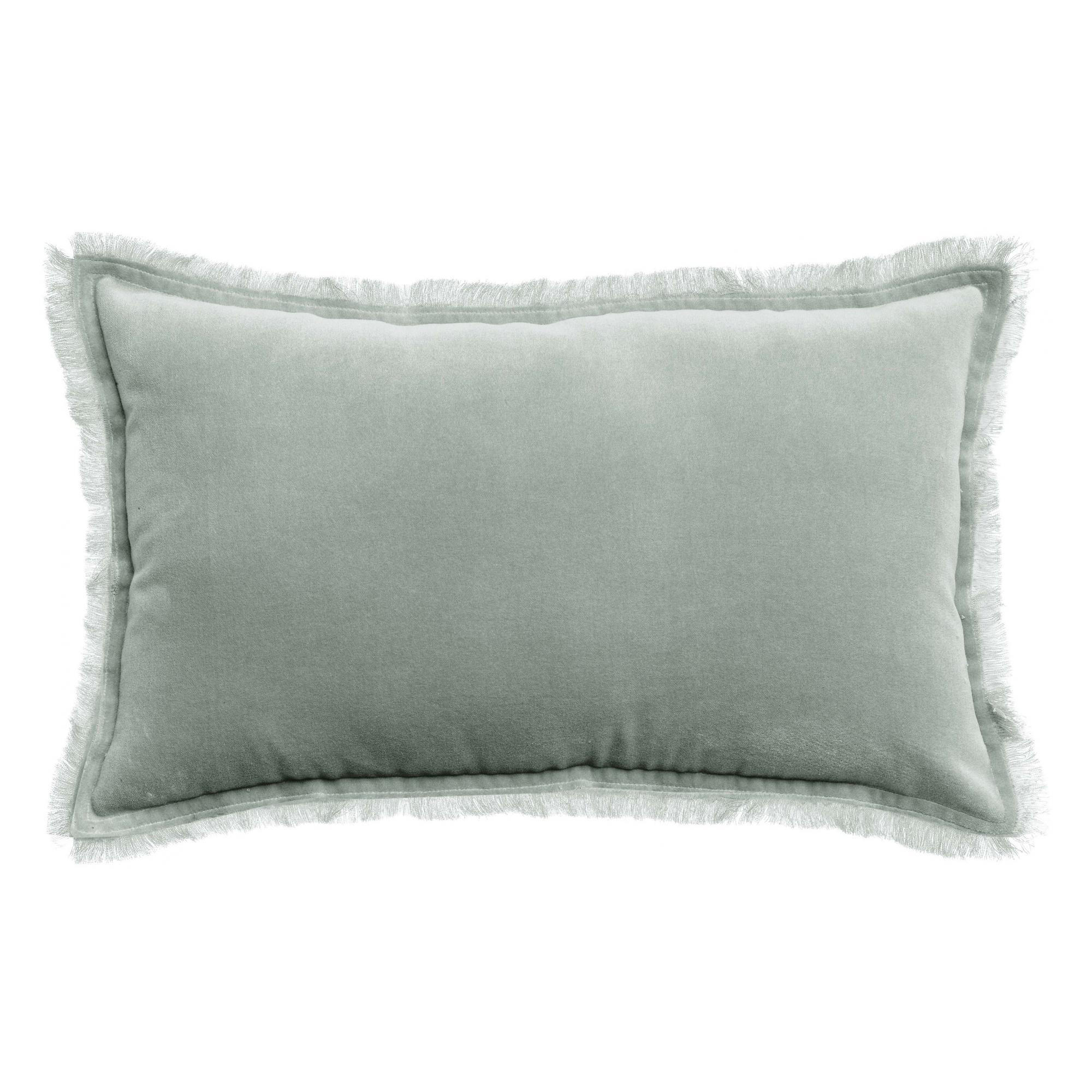 EINFARBIGES KISSEN Fara titan 30 x 50 cm - Grau, Textil (30/50cm) - Vivaraise