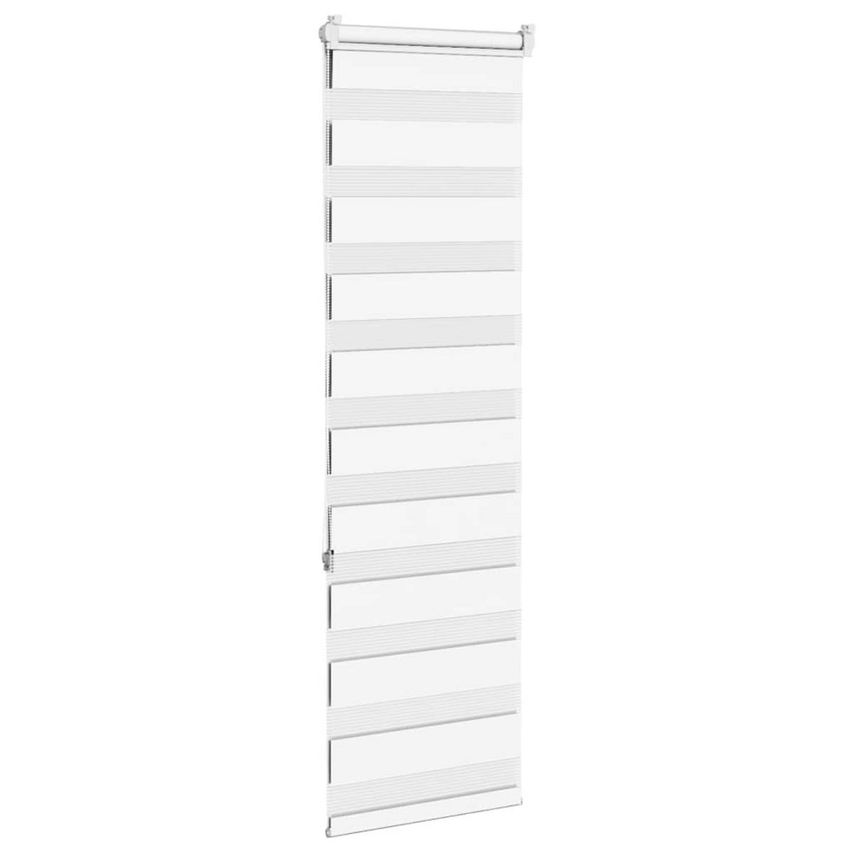 DOPPELROLLO 50/150 cm Stoffbreite 45,9 cm aus Polyester Weiß - Weiß, Textil (50/150cm) - vidaXL