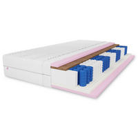 TASCHENFEDERKERNMATRATZE Comfort, 7 ZONEN, 120x200x26 cm, H3/H4, Aloe Vera - Weiß, Textil (120/200cm) - Marpur