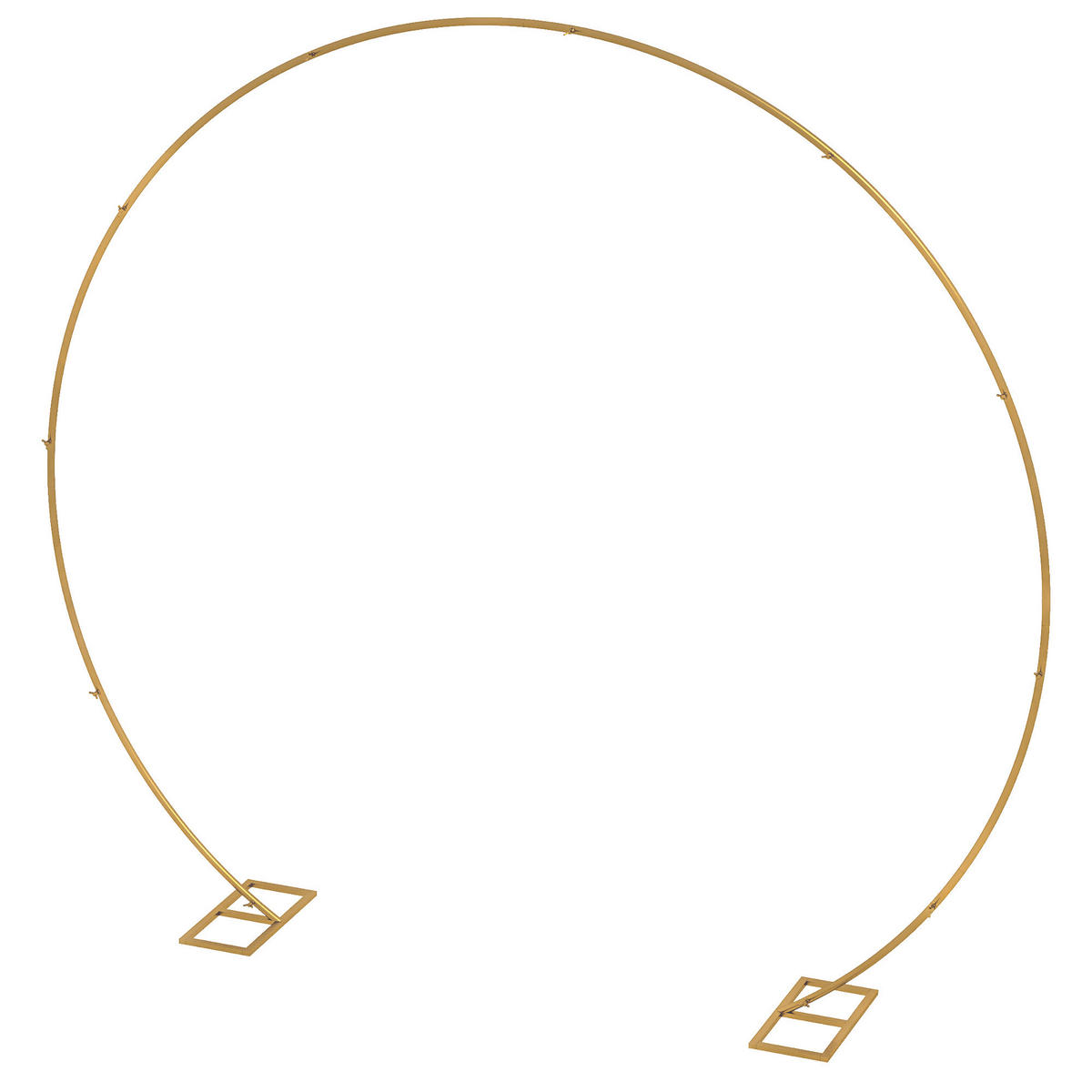 ROSENBOGEN DE-18319 280/60/258 cm, für Hochzeit & Events Gold - Goldfarben, Metall (280/258/60cm) - ComfortXL