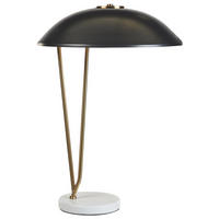 TISCHLAMPE Danto 40/40/58 cm - Schwarz, Metall (40/40/58cm) - Beliani