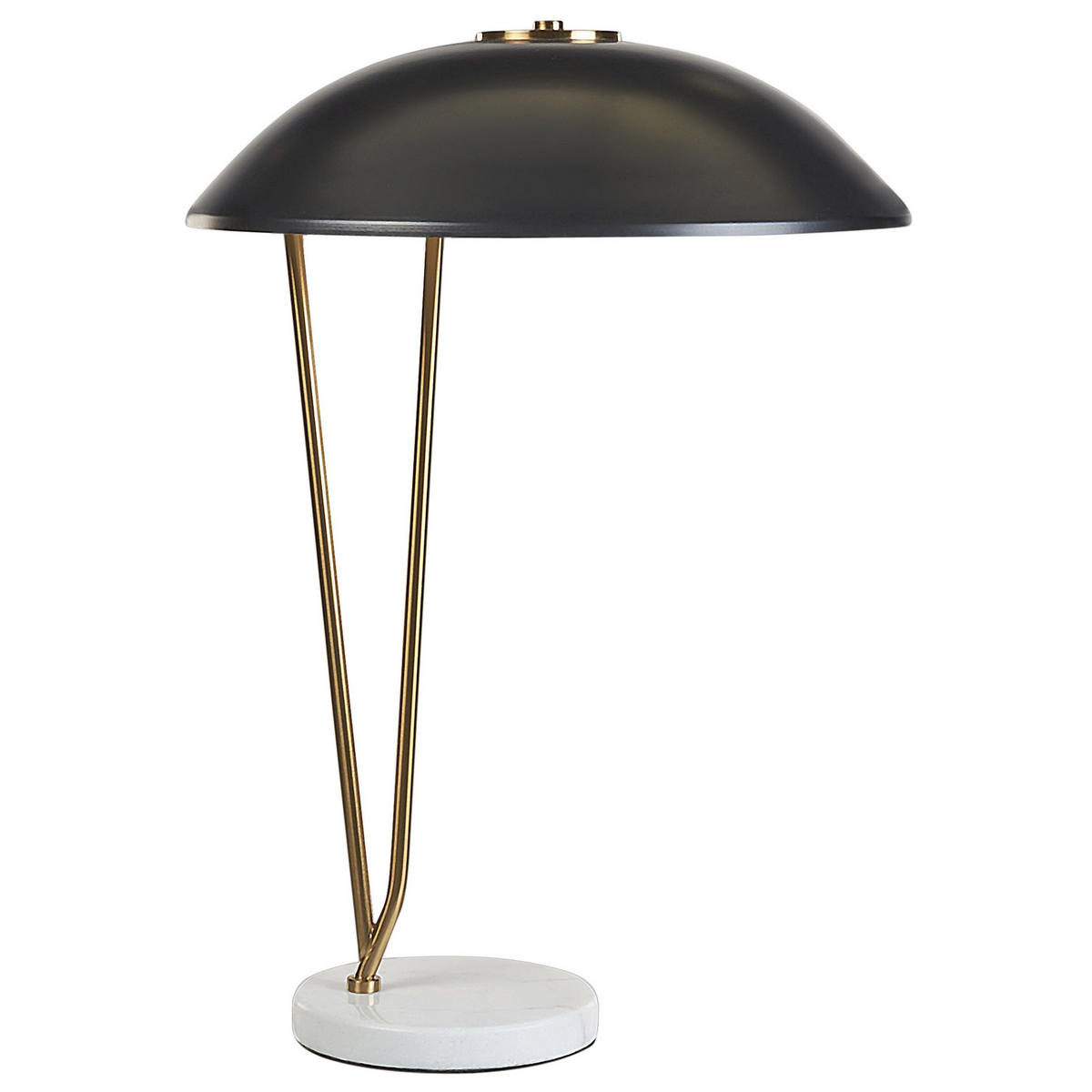 TISCHLAMPE Danto 40/40/58 cm - Schwarz, Metall (40/40/58cm) - Beliani
