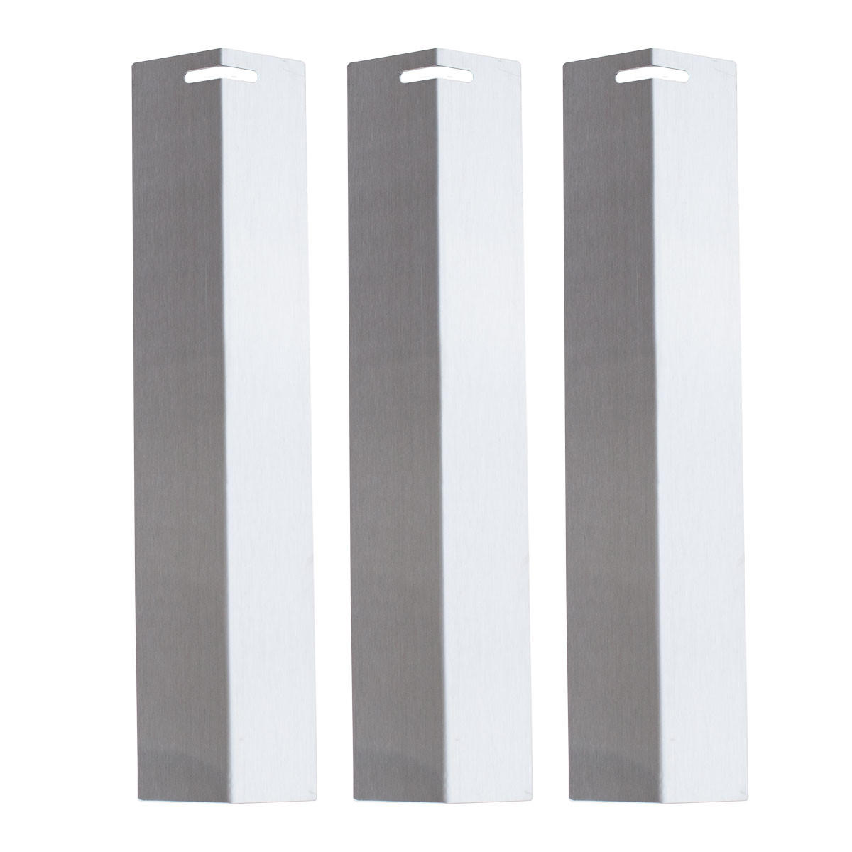 BRENNERABDECKUNG 3er Set BASIC 3+1 Edelstahl - Silberfarben, Metall (7/3/30cm) - TAINO