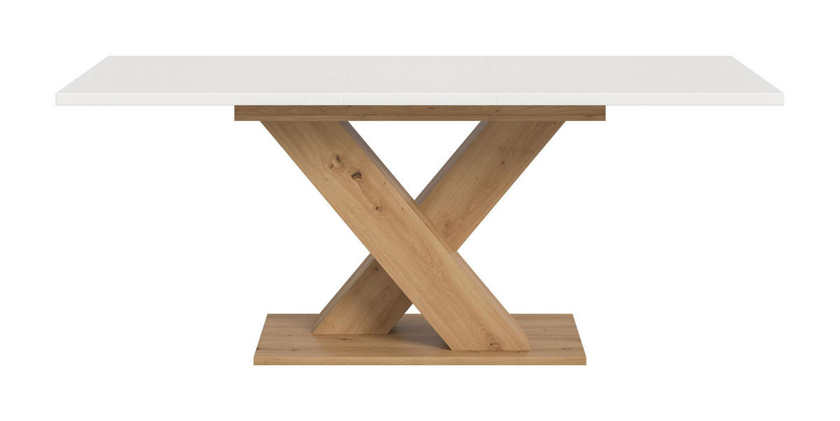 ESSTISCH MOTION (B/H/T: ca. 150/76/90 cm) in Artisan Oak Nachbildung/weiß - Eiche Artisan, Holzwerkstoff (90/150/76cm)