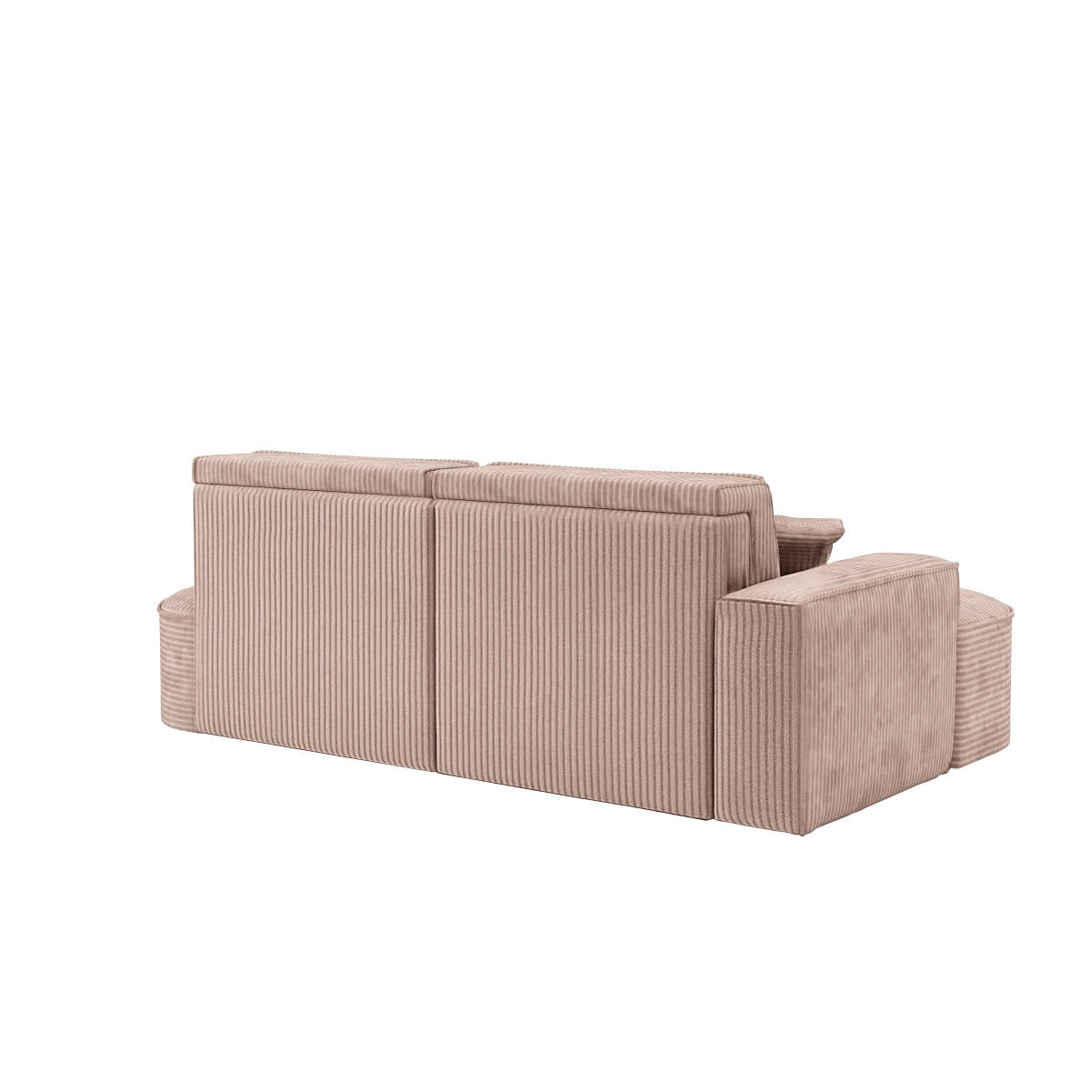 ECKSOFA Modena Pro - Komfort Und Stil Stoff Poso Rosa Links - Rosa, Holz (179/278cm) - Kaiser Möbel