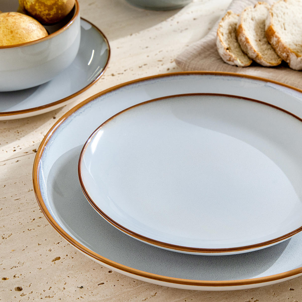 TAFELSERVICE 12 Personen PORTOFINO 36-tlg - Blaugrau, Keramik (27/2/27cm) - Ritzenhoff Breker