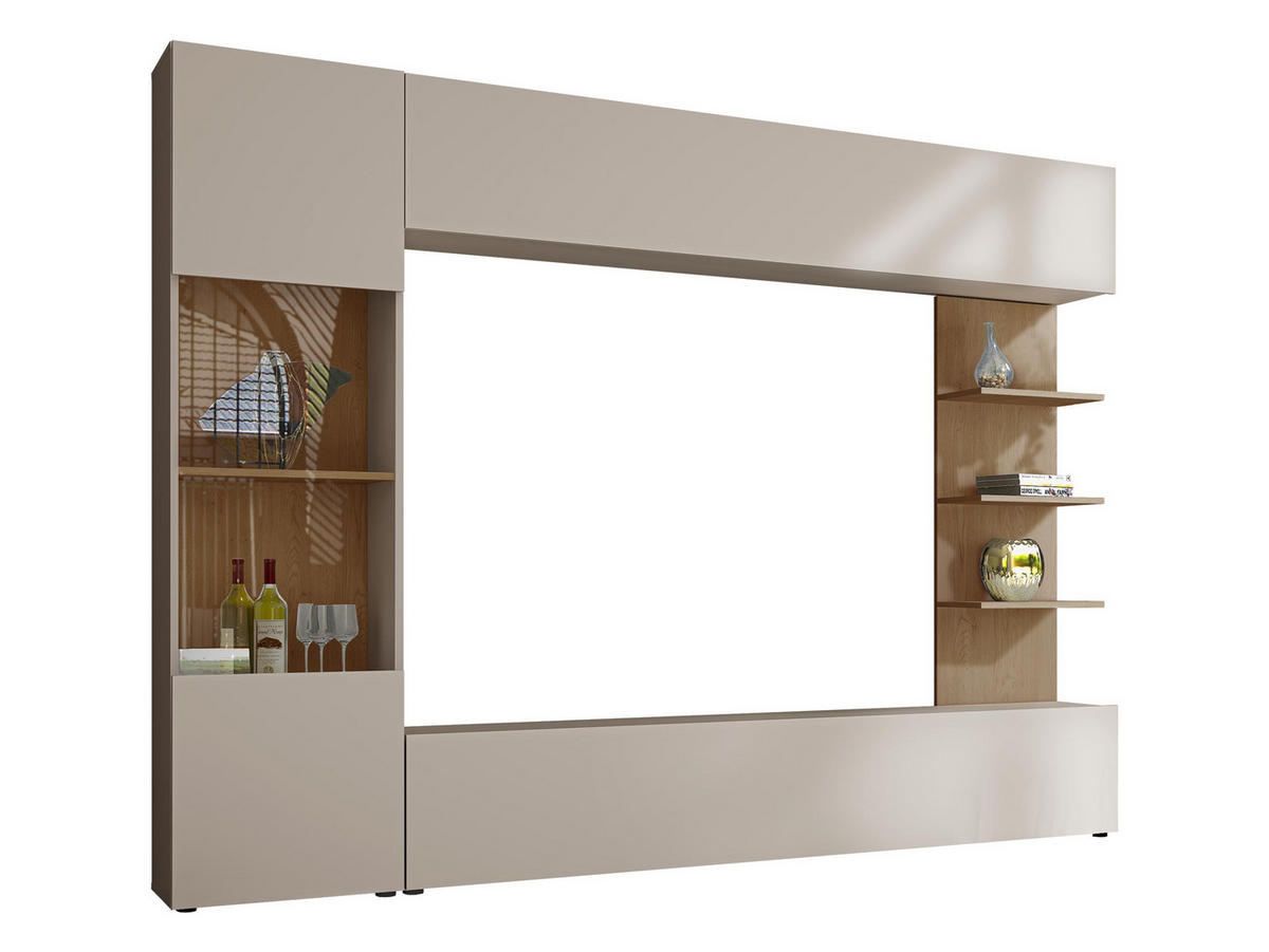 WOHNWAND Lazando - Kaschmir, Holzwerkstoff (250/187/30cm) - MIRJAN24