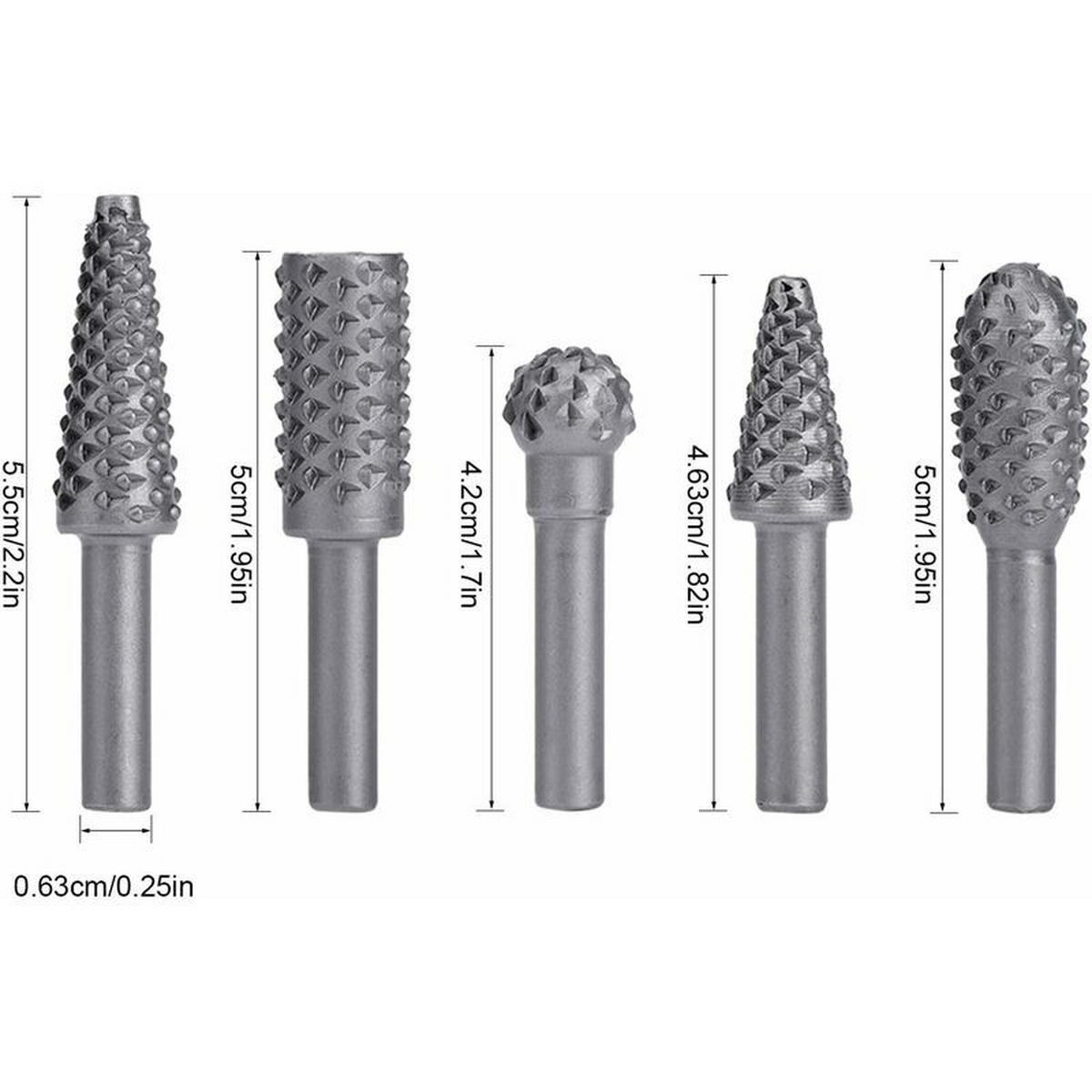 BIT-SATZ,MASSIVE Stahlfeile - Silberfarben, Metall (10/7/1.5cm) - LIBRATON