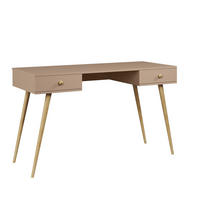 SCHREIBTISCH Macchiato Skandinavischer Stil Mit Schubladen - Beige, Holz (135/135/79cm) - Sepro Meble