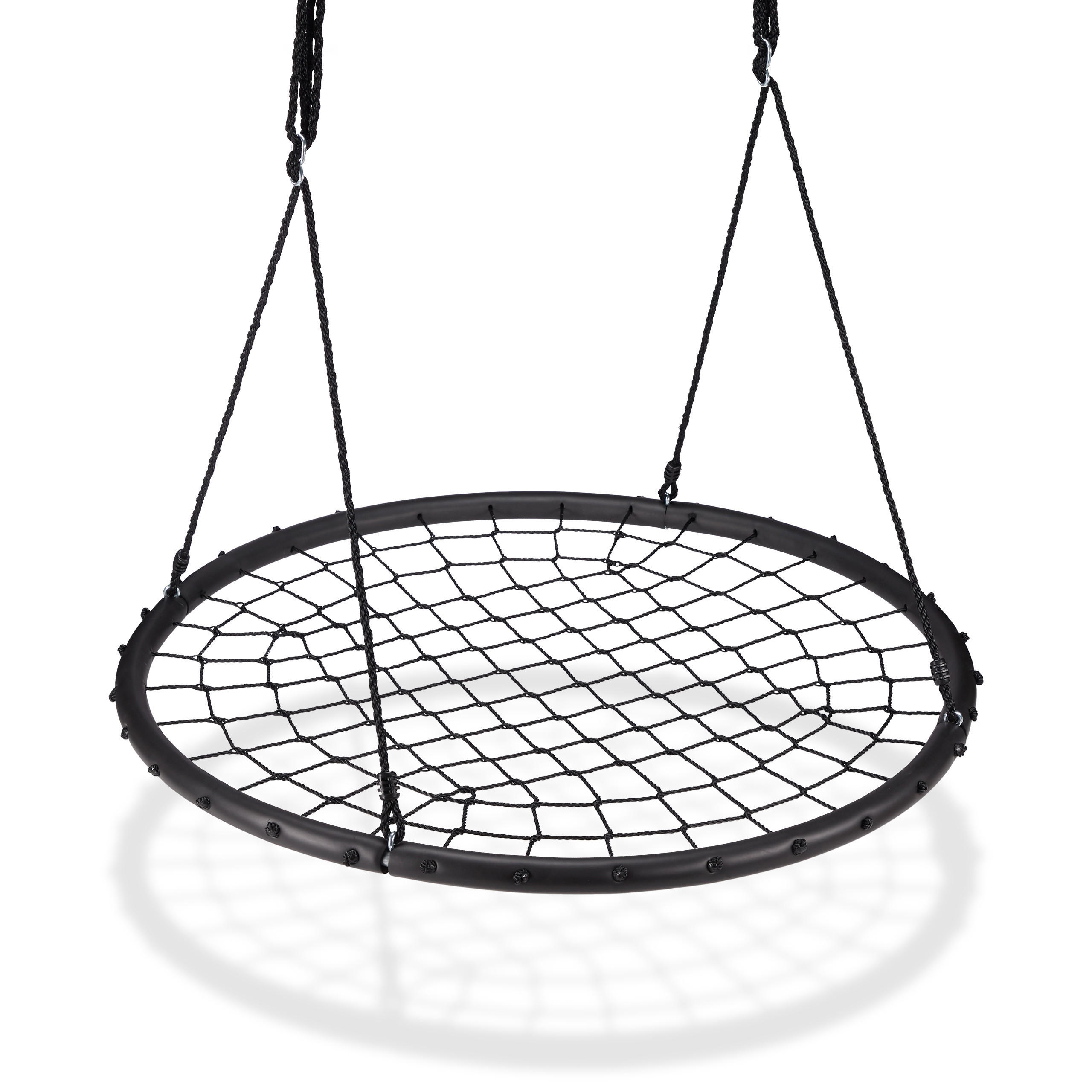 Relaxdays HOUPAČKA černá hnízdová se sítí 120 cm