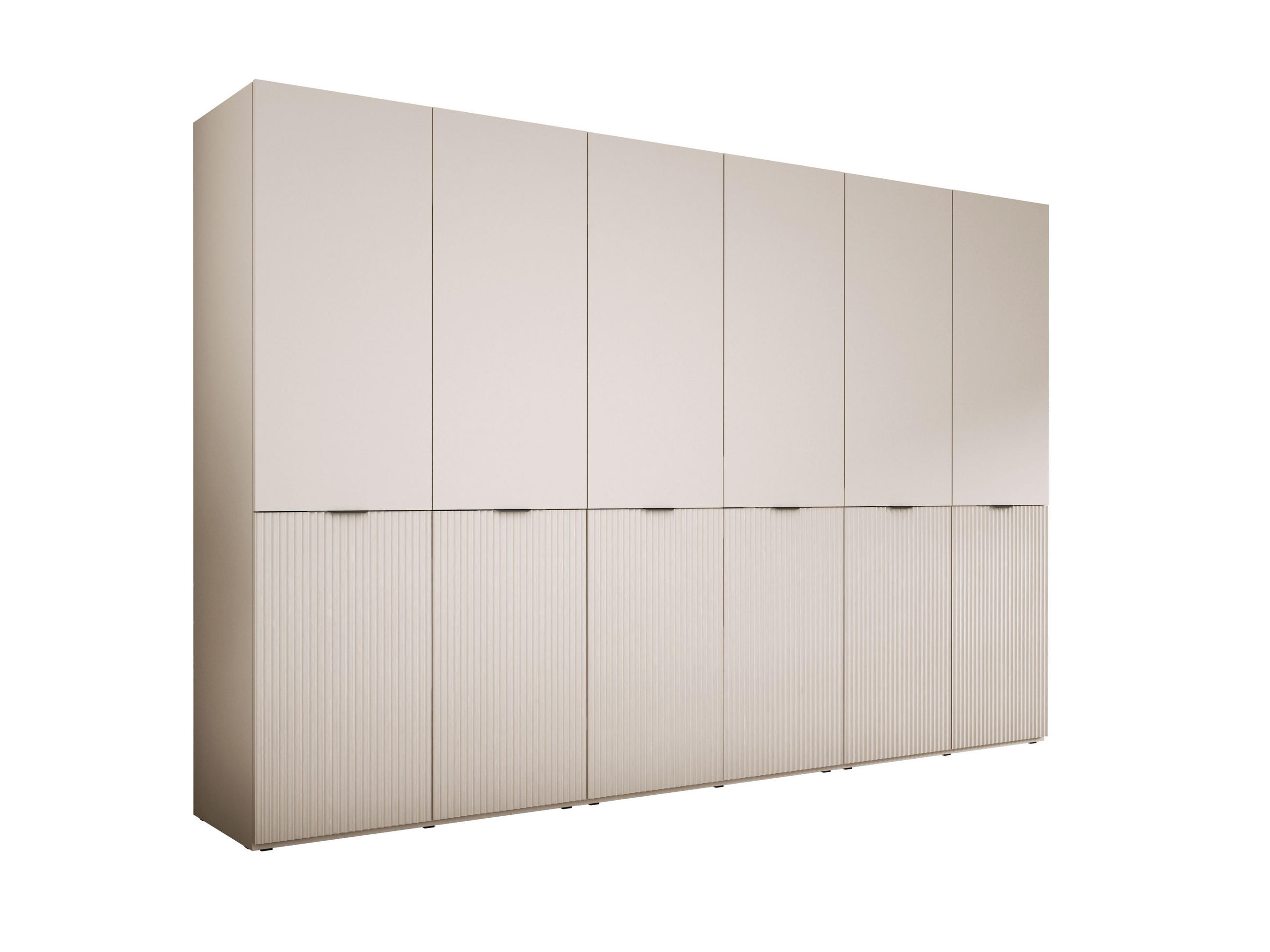 KLEIDERSCHRANK, Sandbeige, 300 x 200 x 51 cm - Sandfarben, Holzwerkstoff (300/200/51cm) - 3XE LIVING