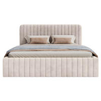 POLSTERBETT Saliano Grau-Beige 160x200 cm - Taupe, Holz/Textil (160/200cm) - Selsey