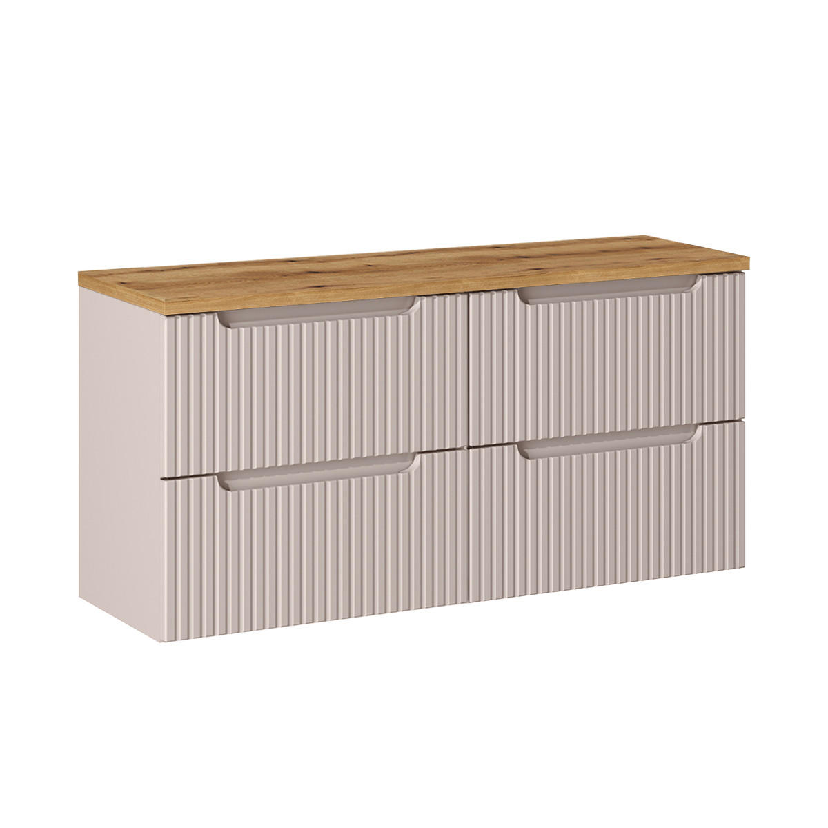WASCHTISCHUNTERSCHRANK 120.4cm Riva Kaschmir - Beige, Holzwerkstoff (120.4/59/40cm) - Petits-meubles