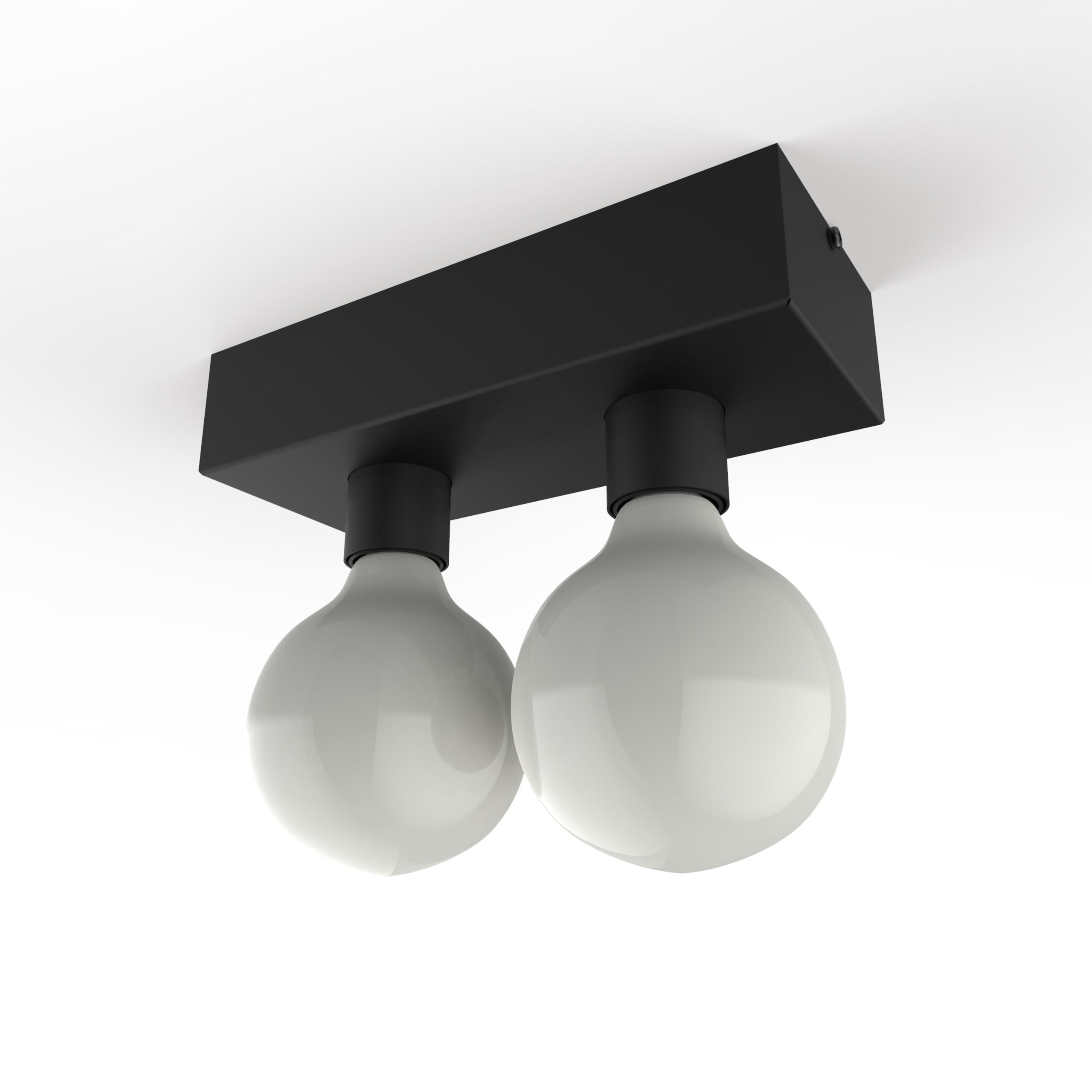 DECKENLEUCHTE - Schwarz, Metall (10/20/7.5cm) - Lumicom