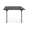 PERGOLA / CARPORT Kleo Grau 3m x 3m - Grau, Metall (313/270/300cm) - Cazeboo