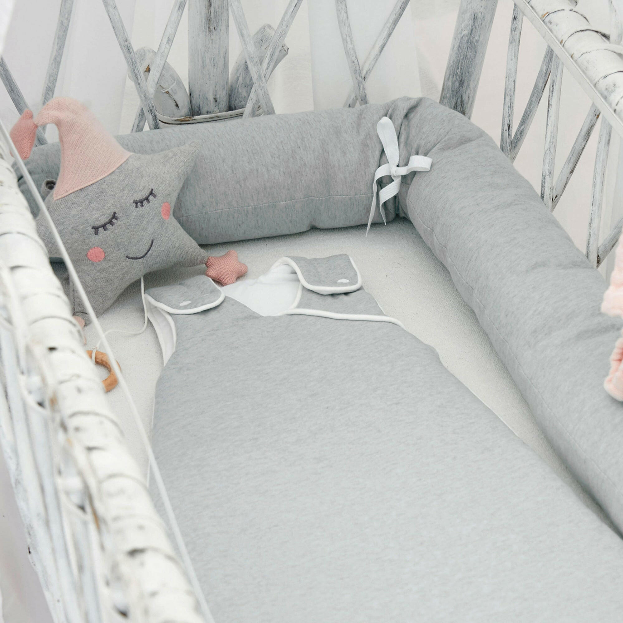 BETTSCHLANGE Grau - Grau, Textil (9/180cm) - nordic coast company