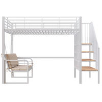 HOCHBETT 140/200 cm Weiß - Weiß, Metall - Raumix