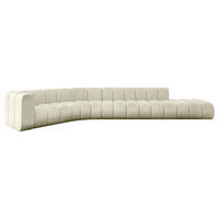 ECKSOFA modulares Sofa Tilmo-L2 - 490x194x70 cm Beige - Beige, Holzwerkstoff/Textil (490/194cm) - ALTDECOR
