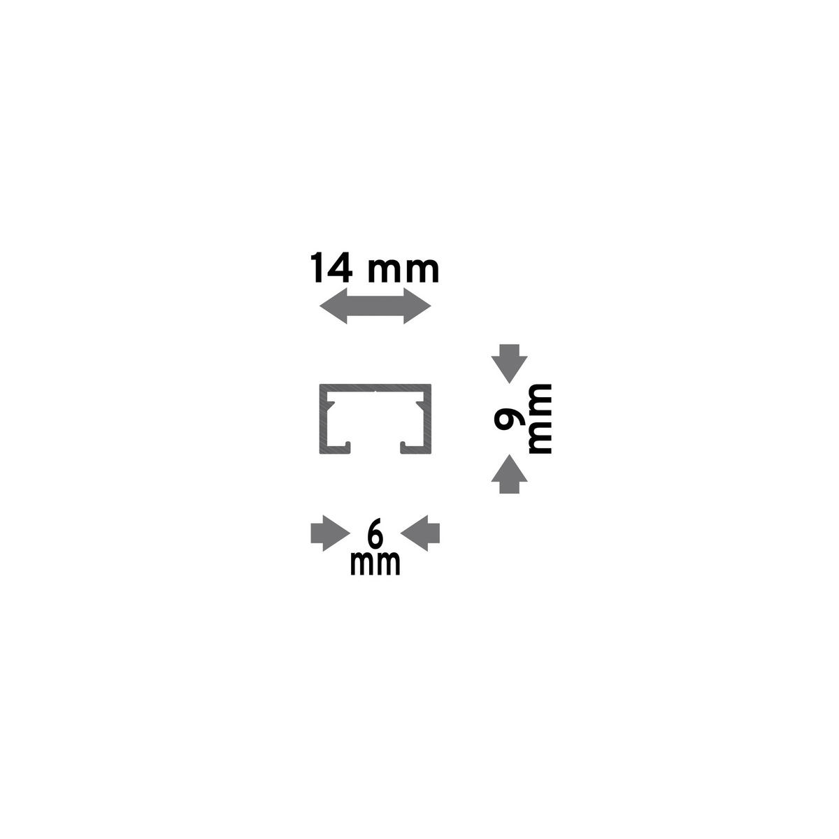 GARDINENSCHIENE / OBJEKTSCHIENE Primax 120 cm, 1-läufig Weiß - Weiß, Metall (1.4/0.9/120cm) - INTERDECO