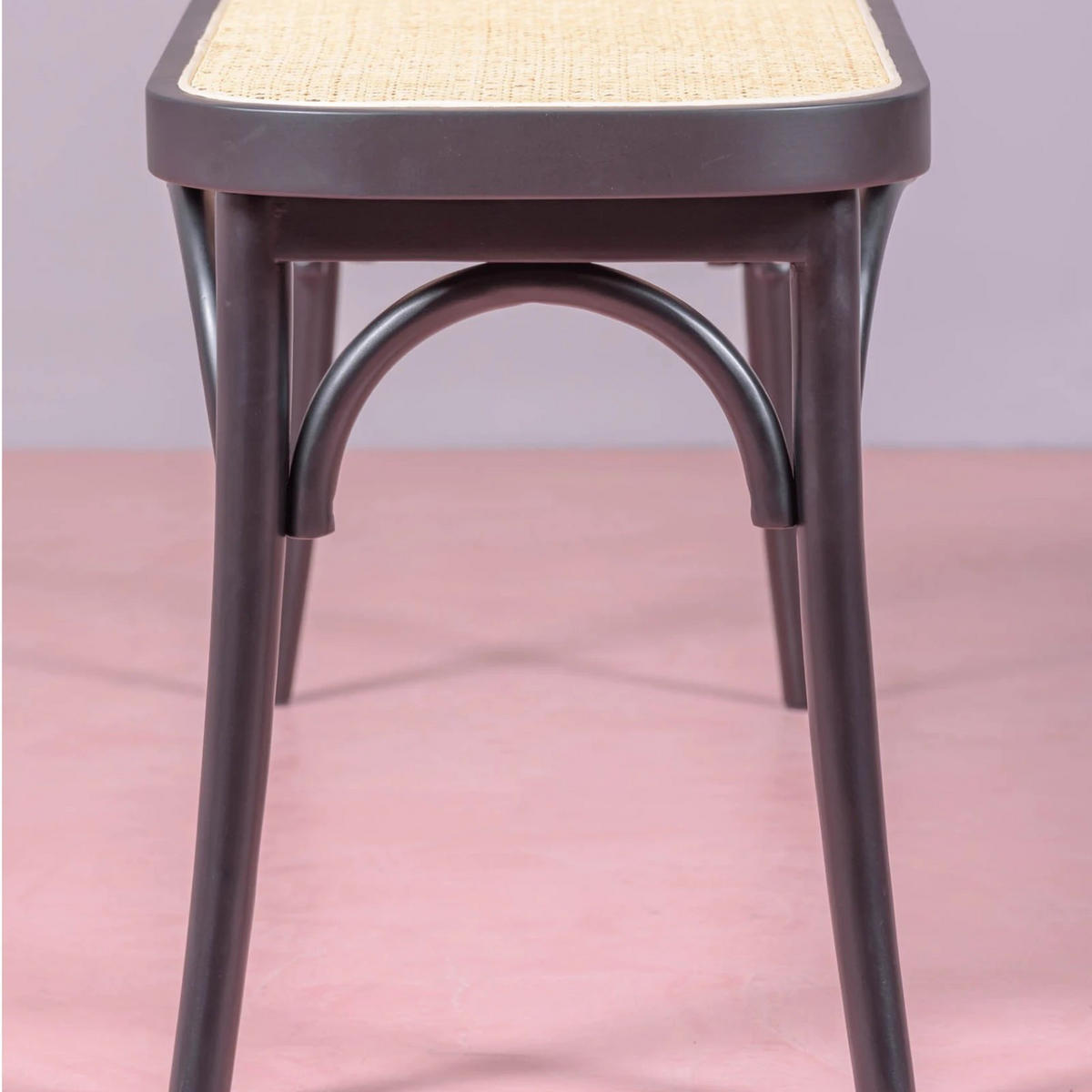 BANK Rechteckig Schwarz 37/110/47 cm - Schwarz, Naturmaterialien (110/47/37cm) - Nest Dream